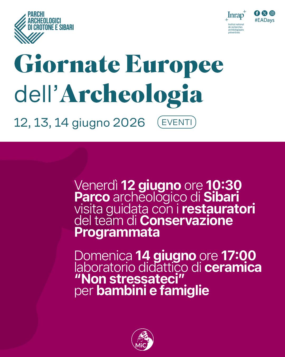 Giornate Europee dell’Archeologia 2026