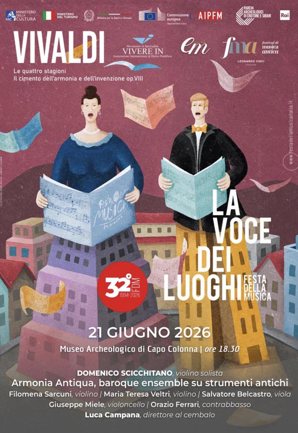 La grande musica incontra il patrimonio culturale a Capo Colonna