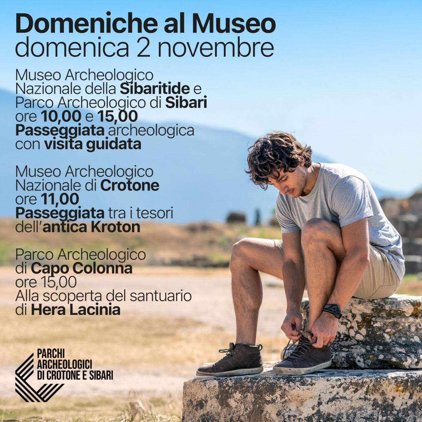 Domenica al Museo nei Parchi e Musei Archeologici di Sibari e Crotone